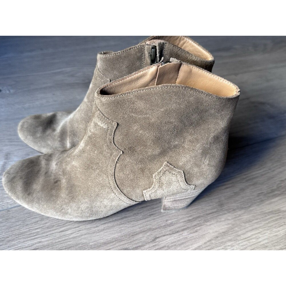 Isabel Marant Suede Western Ankle Boots Taupe Size 39 Made in Italy Women’s 8 - Picture 4 of 16